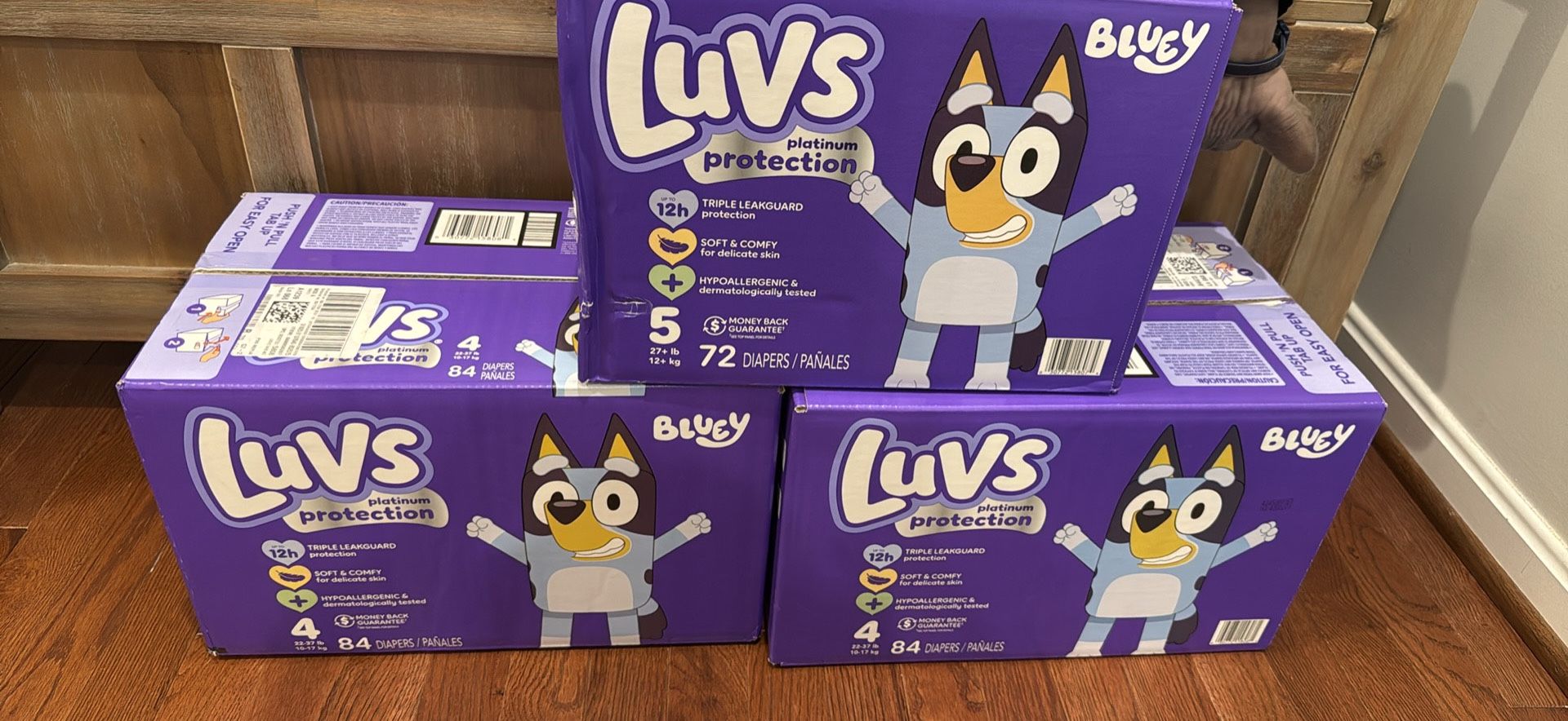 Luvs diapers size 4 or size 5 $14/each