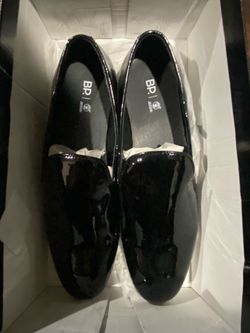 Men's Black Patent Leather Loafers: Slip-On Dress Shoes