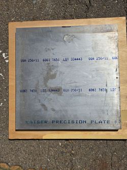Aluminum plate