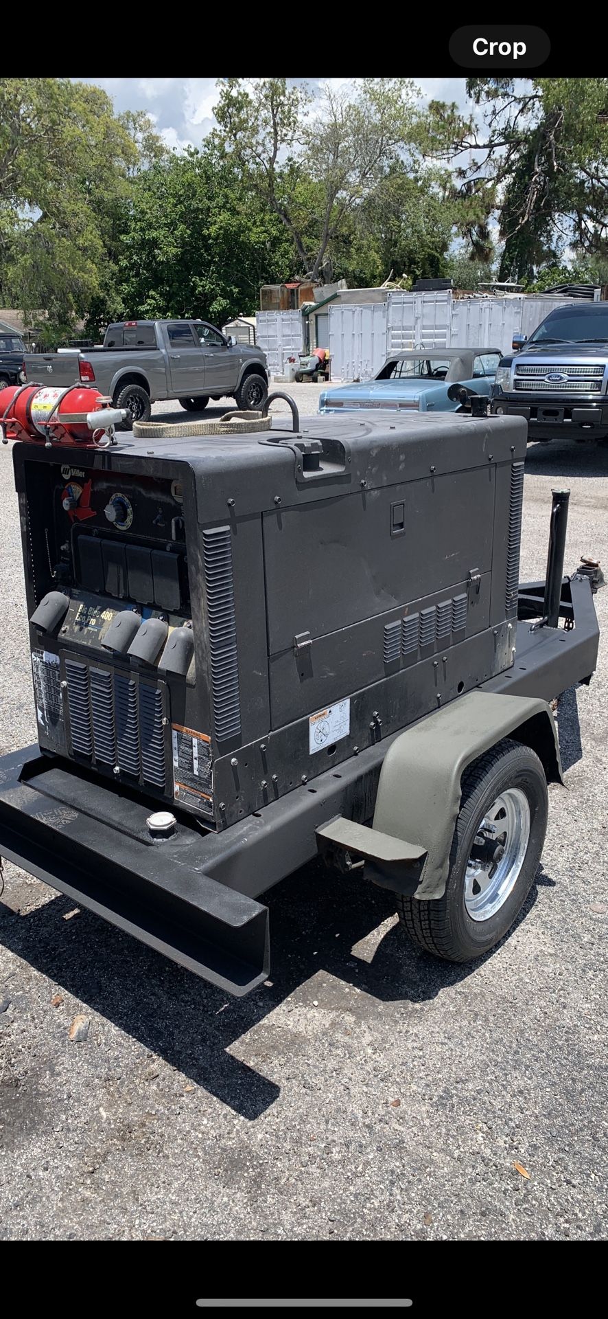 Miller Big blue 400 Welder generator Trailer