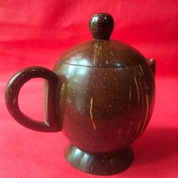 Tea Pot Made With Coconut Shells 