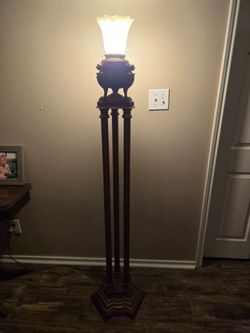 Kings Torchiere floor lamp Neoclassical Greek Roman