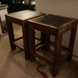 Matching boHo Stools