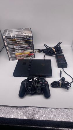 PlayStation 2 Slim Bundle with Games and Controller