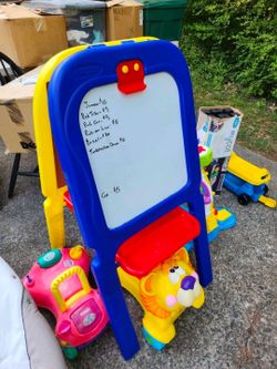 Crayola Dry Erase & Chalkboard Easel w/ Tray