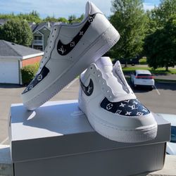 Af1 Custom Louis Vuitton Distress Look