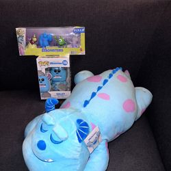 Disney Monsters Inc. James P. Sullivan. Sulley. Pillow. Toys. Figurines. Pop Figurine. Valentine’s Day. Easter 