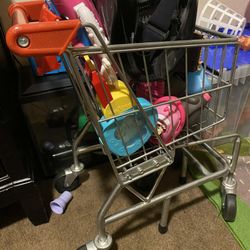 Metal Kids Shopping Cart 