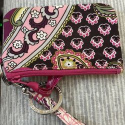 Vera Bradley Lanyard  & I D Holder With Zipper