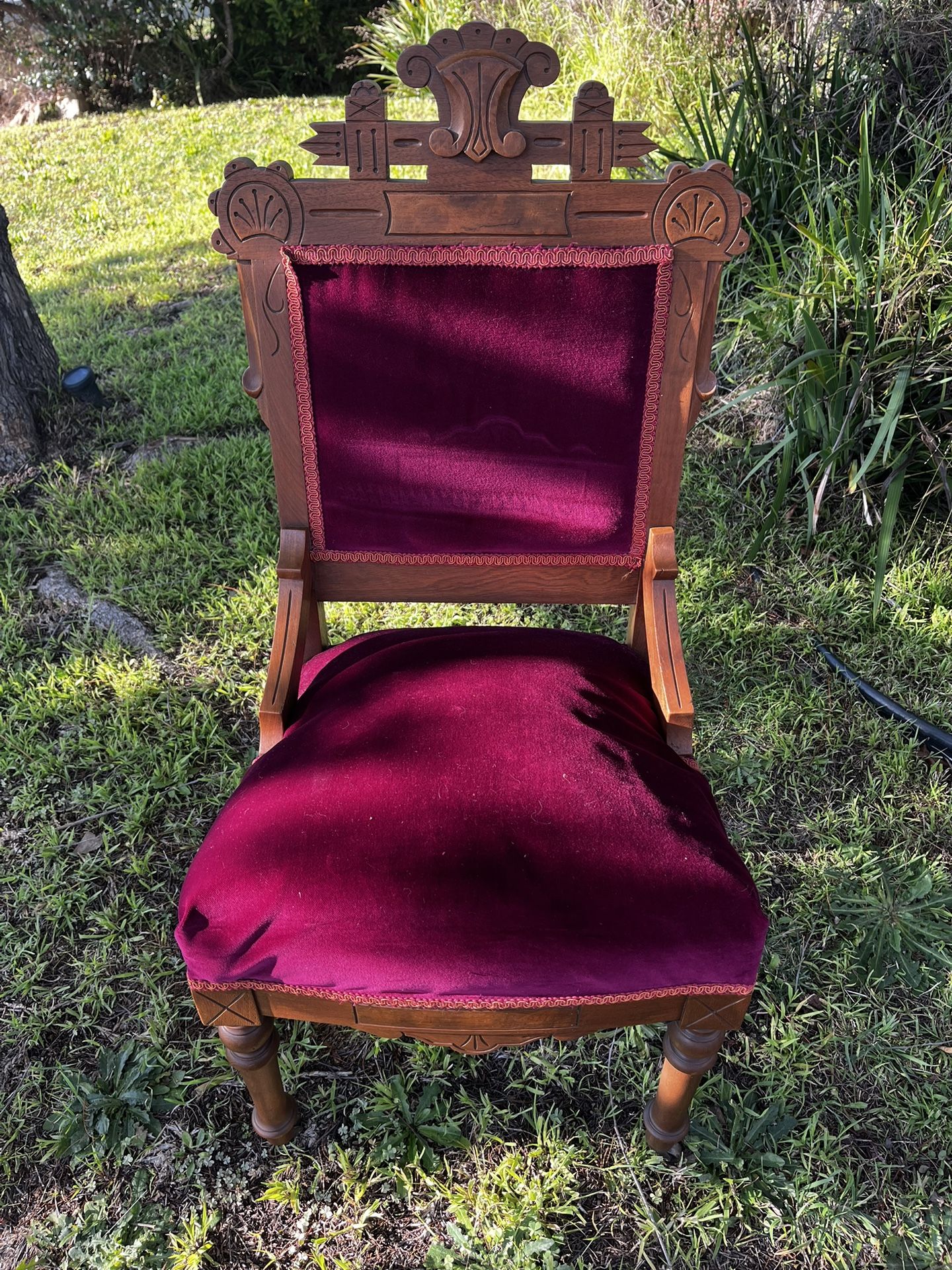 4- Antique Victorian Eastlake Parlor Chairs