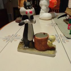 Vtg Warner Bros. Sylvester/Tweety Toothpick Holder