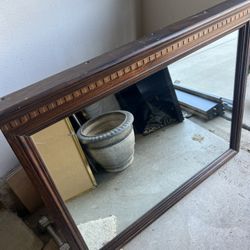Wooden mirror frame