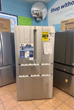Bosch 800 Series 20.5 Cu. Ft. Counter Depth French 4 Door Bottom Mount Refrigerator with FarmFresh System