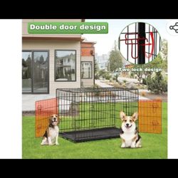 42" Foldable Dog Crate 