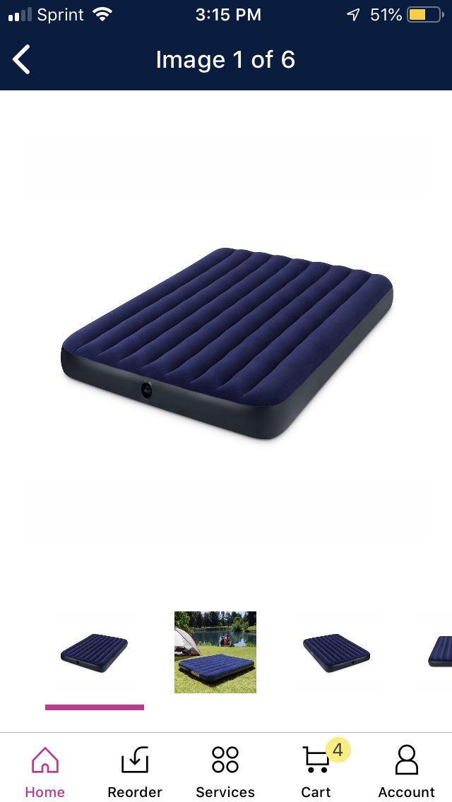 Intex air bed/mattress (Queen Size)