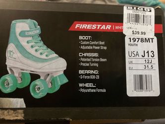 Roller Derby Firestar Youth Roller Skates Size J13