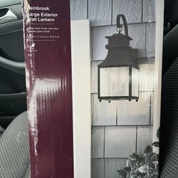 Home Decorators Rainbrook 18” Outdoor Wall Light – Black (2-Light)