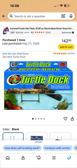 Large turtle dock/basking ledge