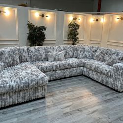 XL Corduroy Sofa Sectional Set - Free Delivery Promo 
