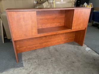 Desk Hutch Cherry 72” New