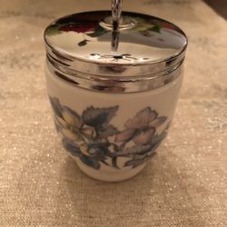 Royal Worcester Porcelain Egg Coddler With Lid . 