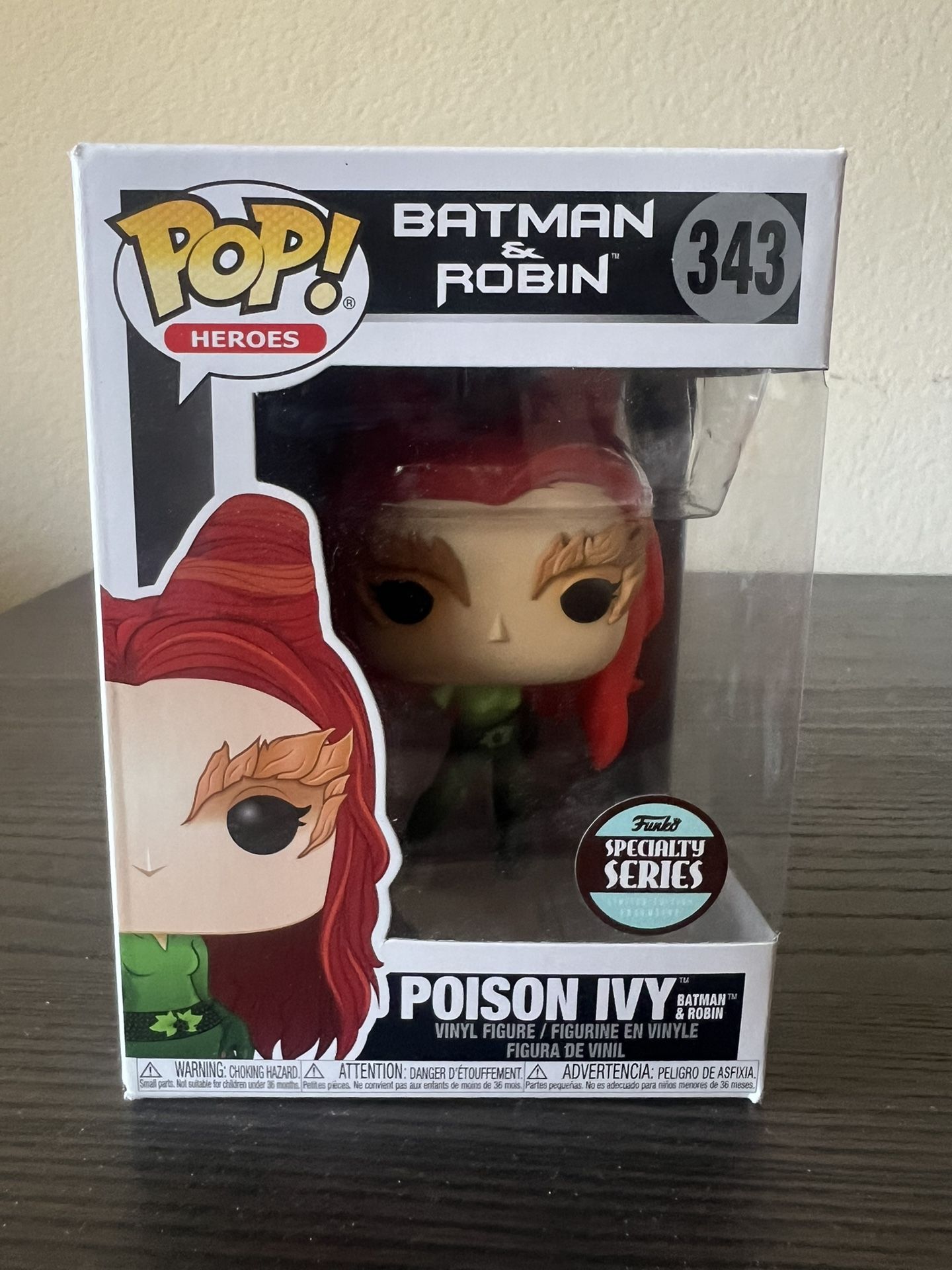 VAULTED EXCLUSIVE Poison Ivy Funko Pop #343 Batman & Robin Movies DC Comics Uma