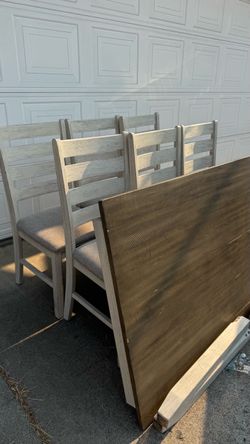 Dining Farm Table 6 chairs and Table