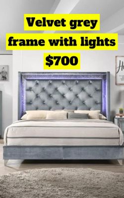Queen Bed Frame With Led Light