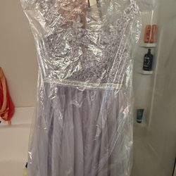 Silver dama dress
