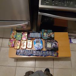 Pokémon Card And Tin Cans