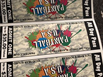 All day passes only 8 tickets for $30