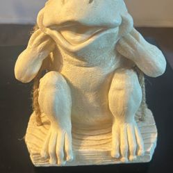 Ceramic Frog on a Swing