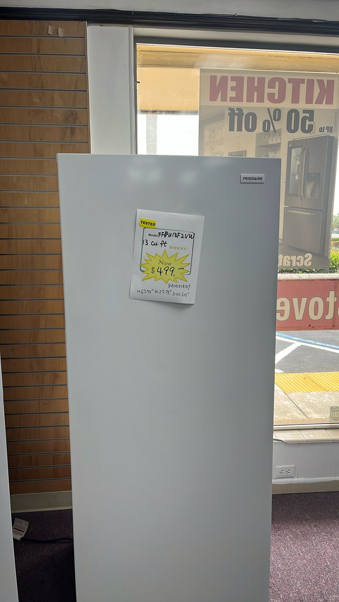 Freezer Upright New Open Box