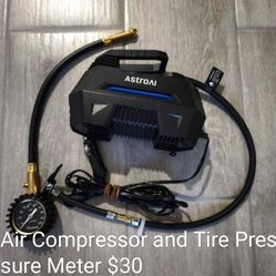 AstroAI Portable Air Compressor and Tire Pressure Meter