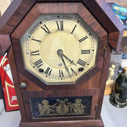 Antique 1875 SETH THOMAS  Octagon Top 8 Day Shelf Clock