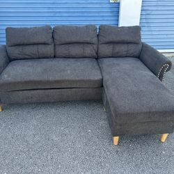 Dark Grey Couch 
