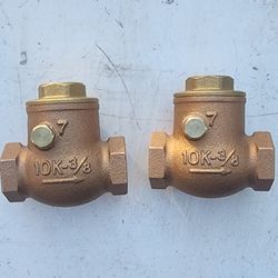 New Brass Check Valves 3/8"