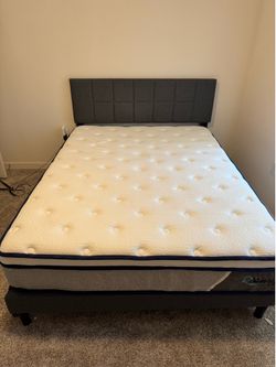 Like new queen bed and frame
