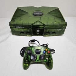 Custom Special Edition Halo Green Original Xbox With Loaded 2TB Hard Drive 