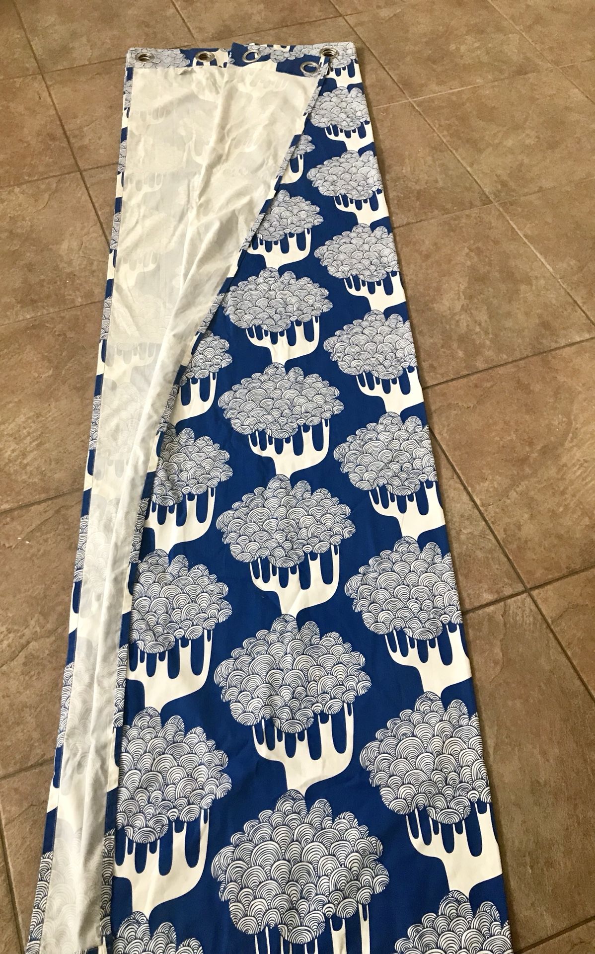 Curtains Ikea Kajsamia Drapes Grommet Curtain Panels Blue.