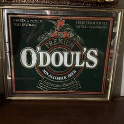 Antique Odouls Anheuser-Busch Mirror 
