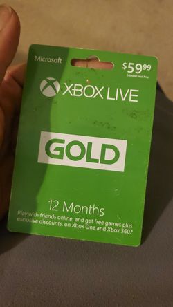 Xbox live card