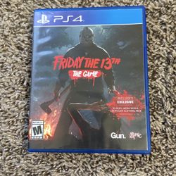 PlayStation PS4 Friday The 13th Game
