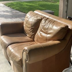 Genuine Italian Leather couch