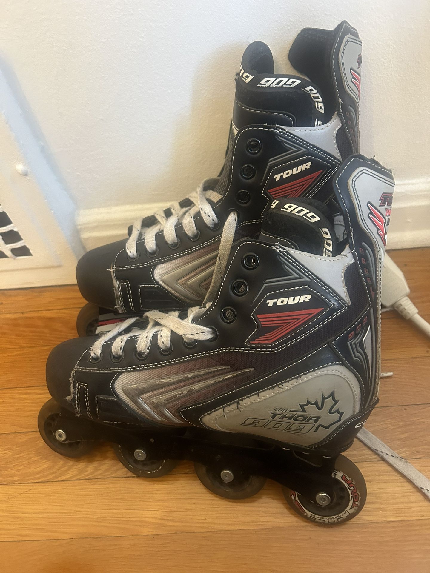 Inline Roller Hockey Skates Rollerblades Tour Thor 9009 Size 12 for