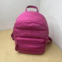 NEW Kate Spade New York Women's Ella Large Ksnyl Puffy Backpack, Pink 