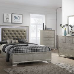 5pc Queen Bedroom Set Financing Available With $59 Down 