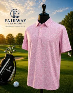 Men’s pink Donald Ross golf shirt size XL ￼