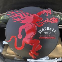 🔥 Fireball Whiskey 🥃 Tin Sign