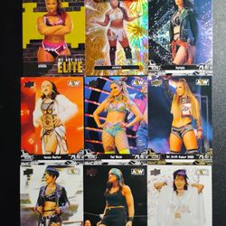 9 Cards " Babes Of AEW" Wrestling